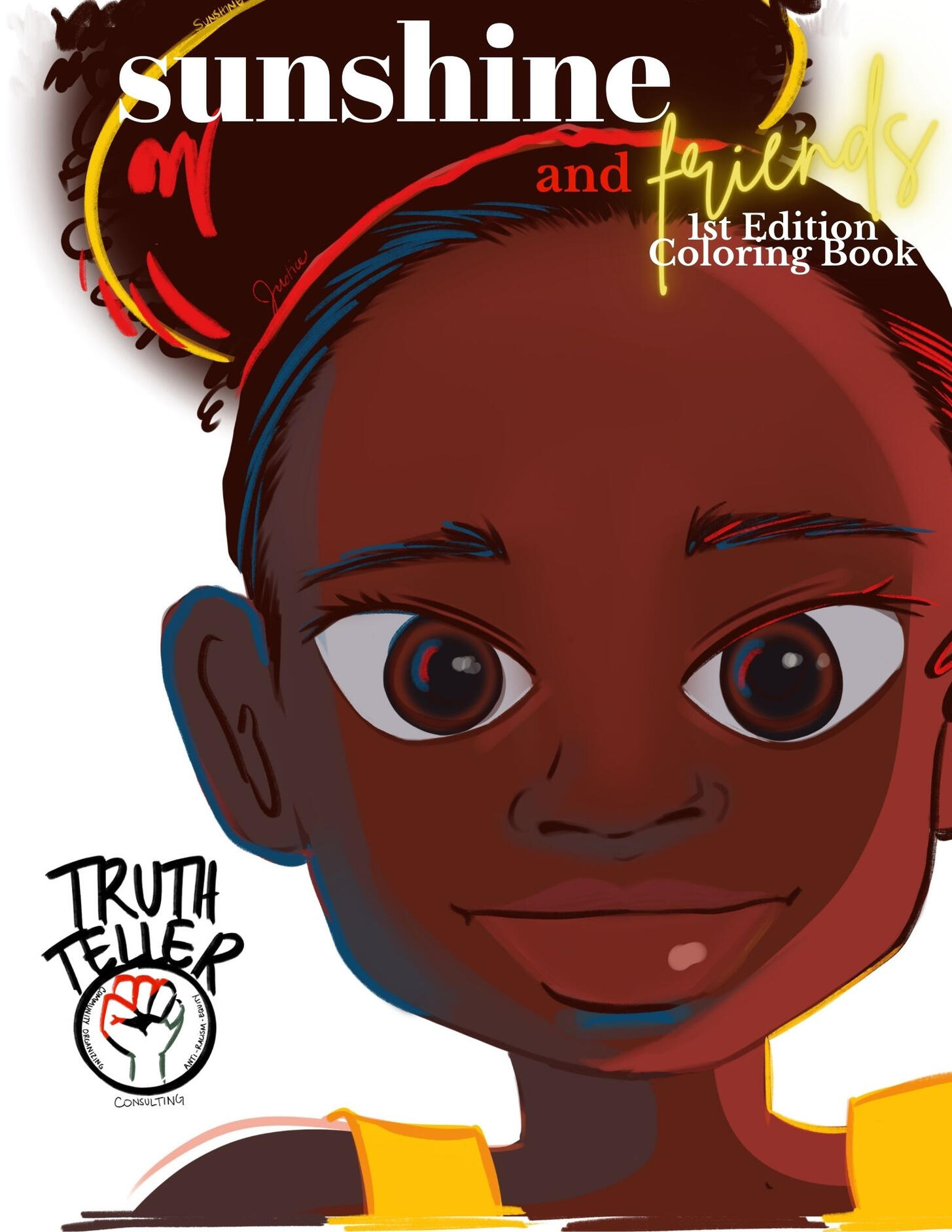 Sunshine and Friends Coloring Book Cover Page